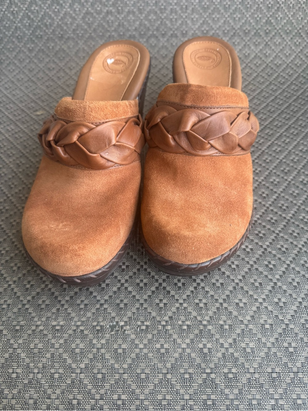 Nurture by Lamaze Braided Suede Mule in Brown